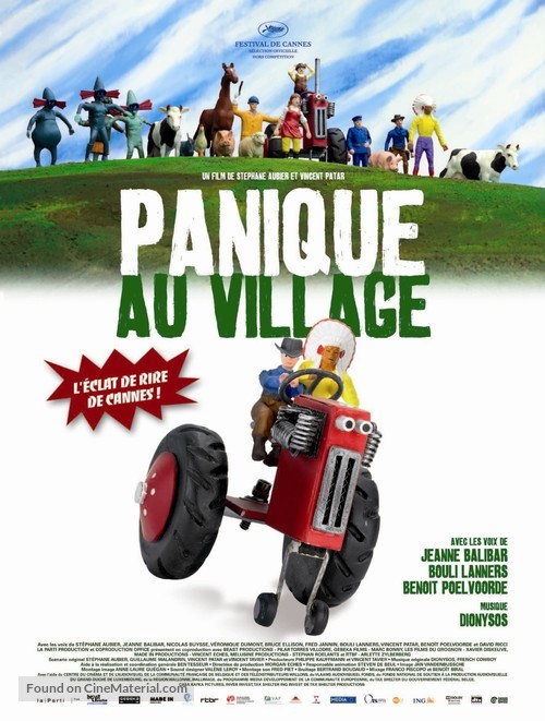 Panique au village - French Movie Poster