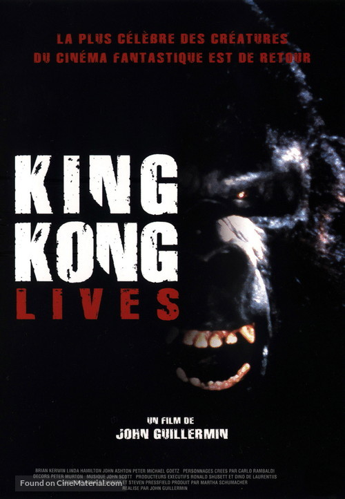 King Kong Lives - French Movie Cover