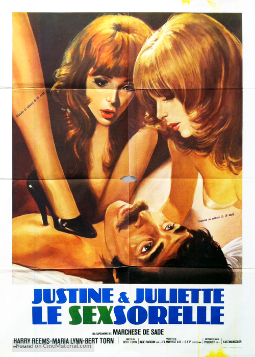 Justine och Juliette - Italian Movie Poster