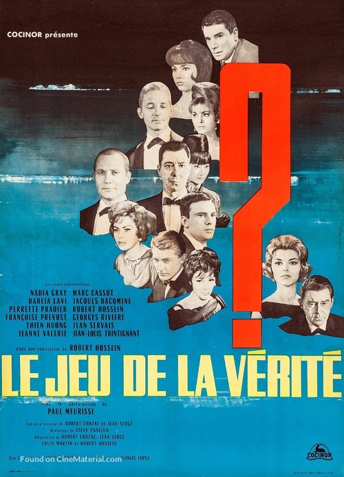 Le jeu de la v&eacute;rit&eacute; - French Movie Poster