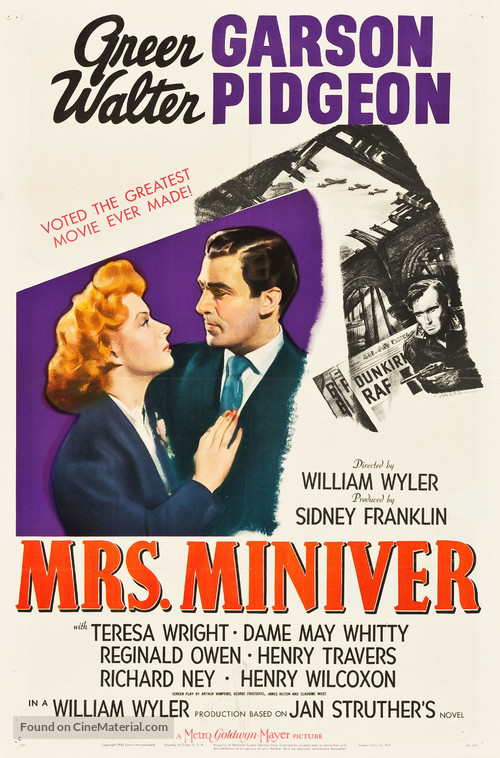 Mrs. Miniver - Movie Poster