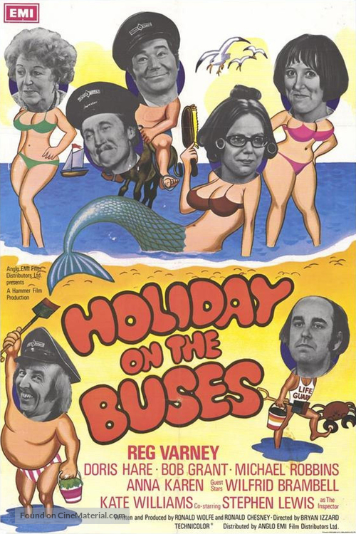 Holiday on the Buses - British Movie Poster