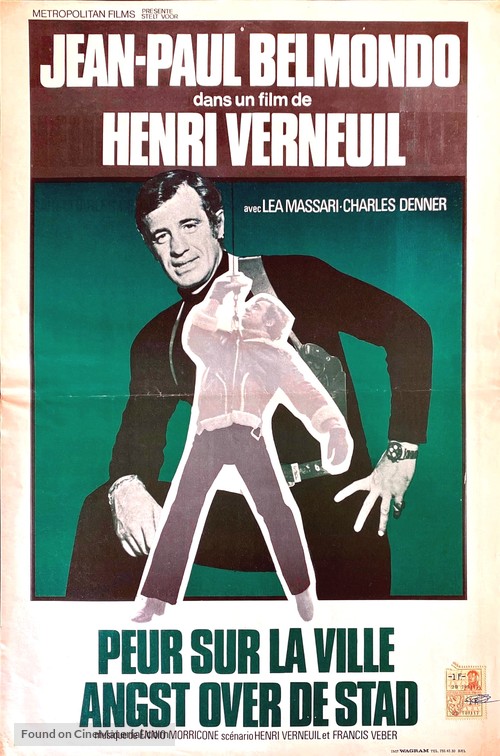 Peur sur la ville - Belgian Movie Poster