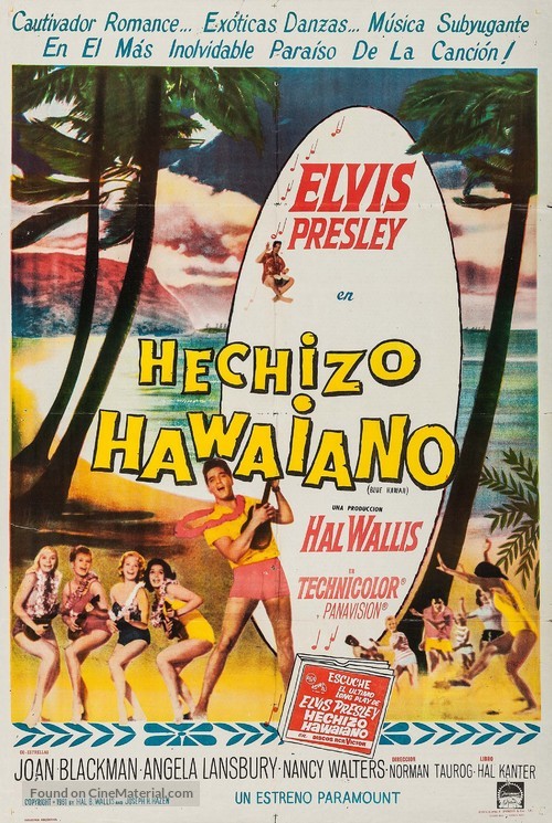 Blue Hawaii - Argentinian Movie Poster