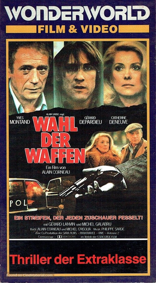 Le choix des armes - German VHS movie cover