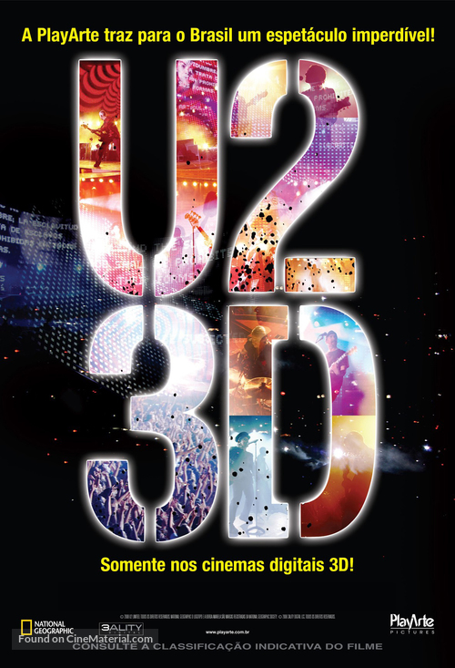 U2 3D - Brazilian Movie Poster