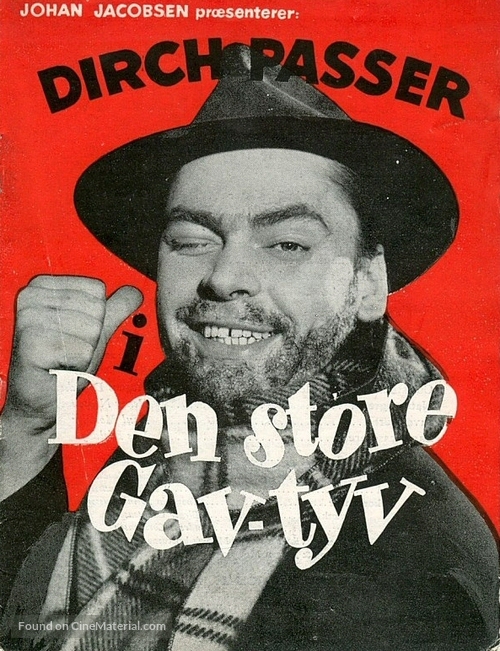 Den store gavtyv - Danish Movie Poster