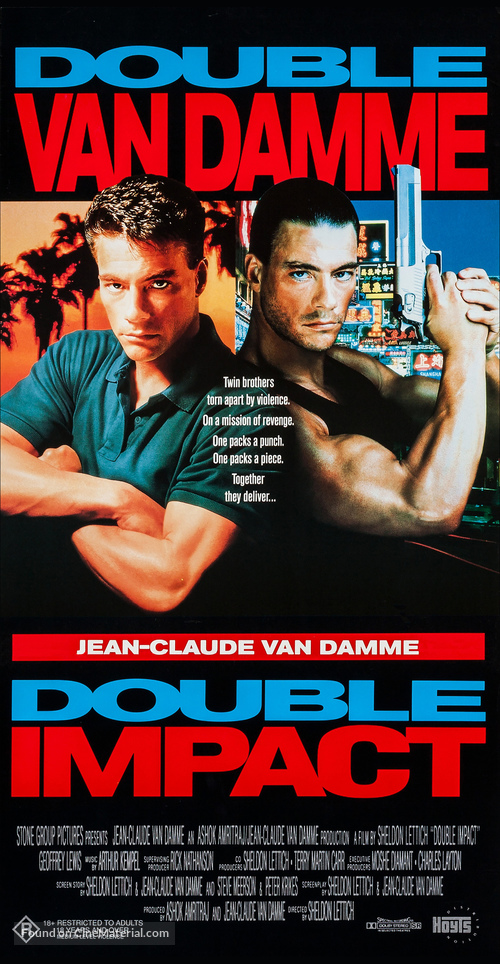 Double Impact - Australian Movie Poster