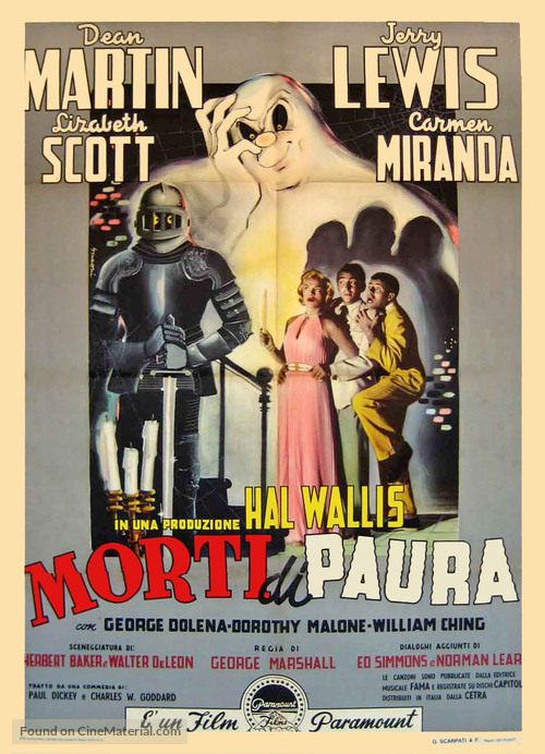 Scared Stiff - Italian Movie Poster