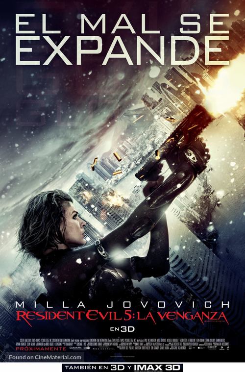 Resident Evil: Retribution - Colombian Movie Poster