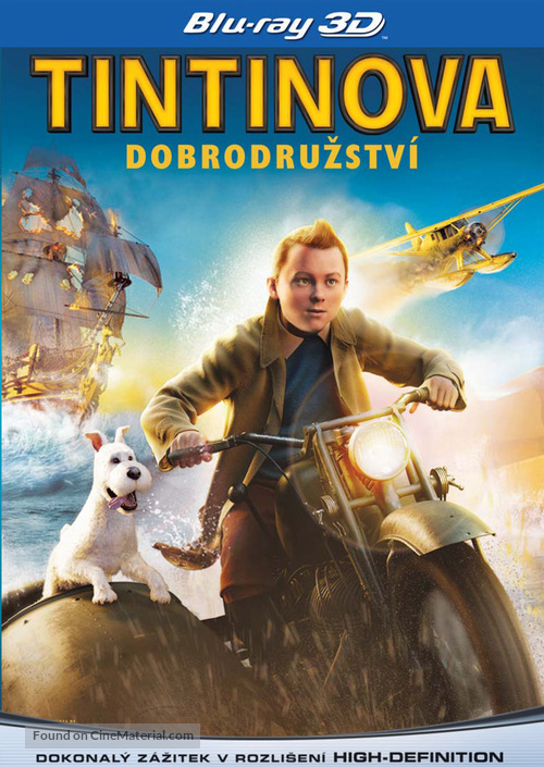 The Adventures of Tintin: The Secret of the Unicorn - Czech Blu-Ray movie cover