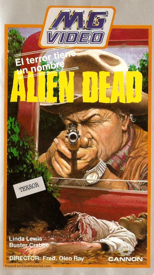 Alien Dead - Spanish VHS movie cover