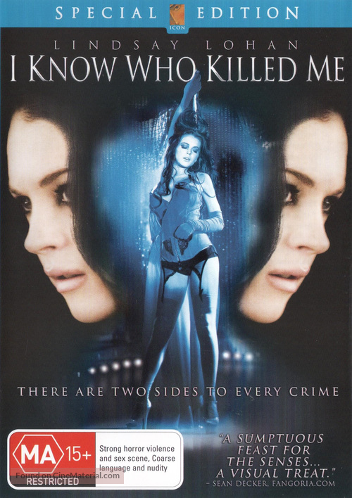 I Know Who Killed Me - Australian DVD movie cover