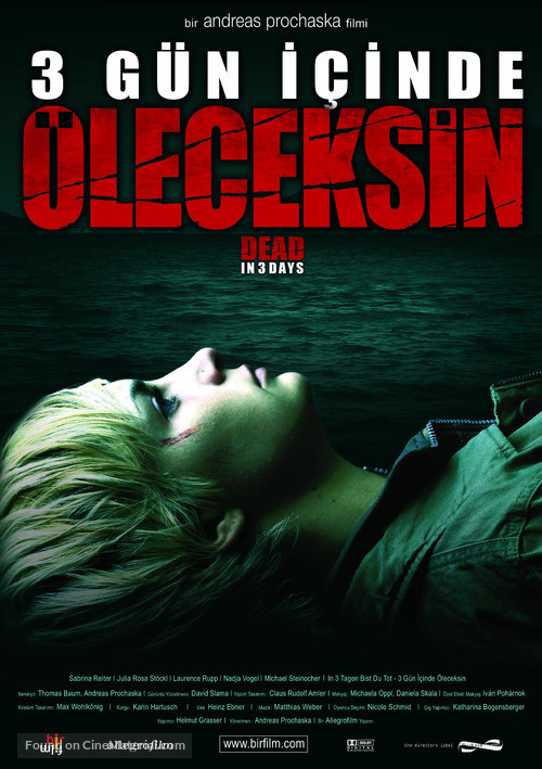 In 3 Tagen bist du tot - Turkish Movie Poster