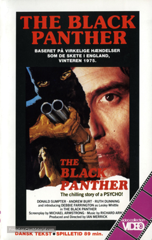The Black Panther - Danish VHS movie cover