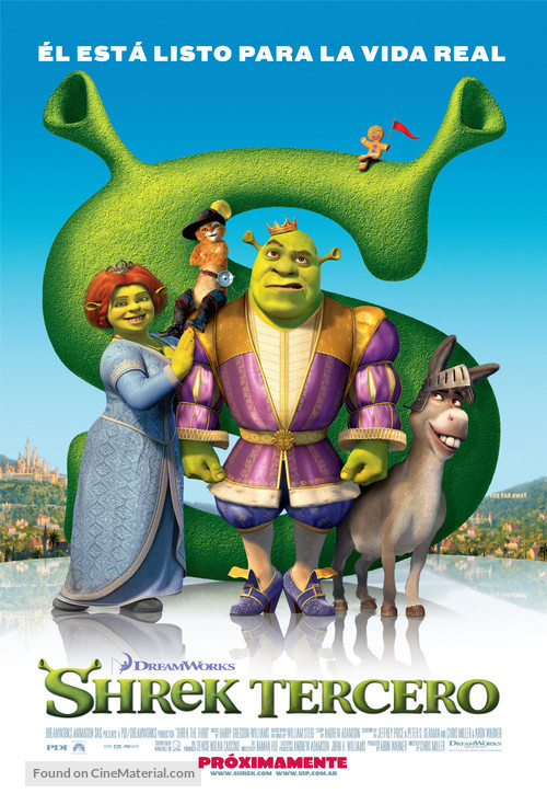 Shrek the Third - Argentinian Movie Poster