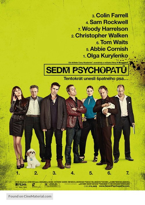 Seven Psychopaths - Czech Movie Poster