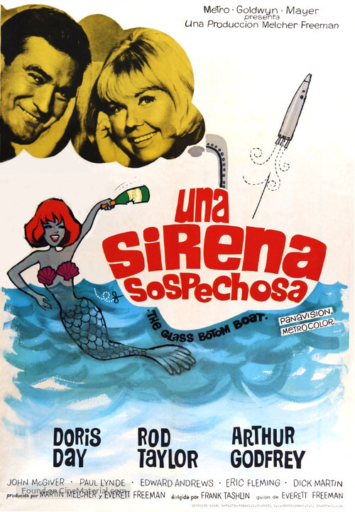 The Glass Bottom Boat - Spanish Movie Poster