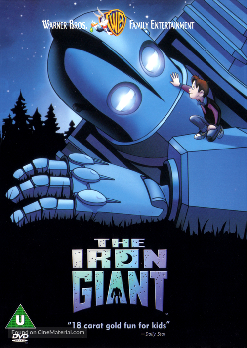 The Iron Giant - British DVD movie cover