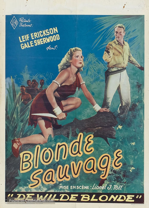 Blonde Savage - Belgian Movie Poster
