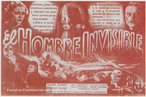The Invisible Man - Spanish poster