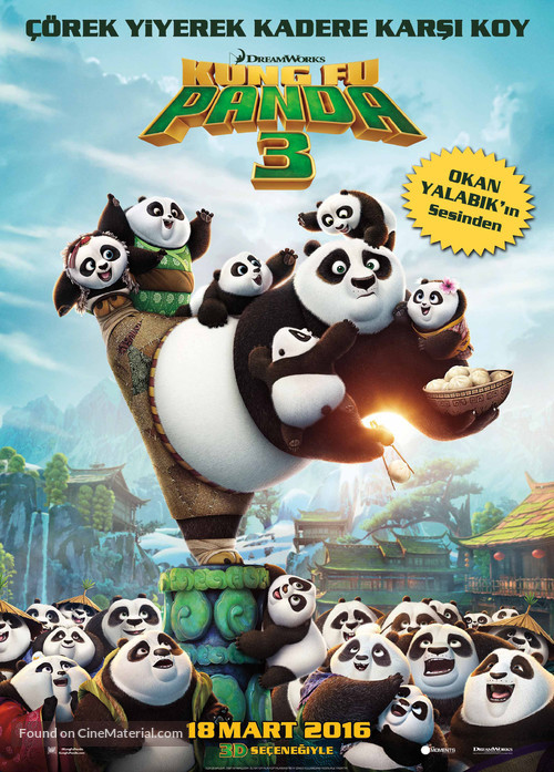 Kung Fu Panda 3 - Turkish Movie Poster