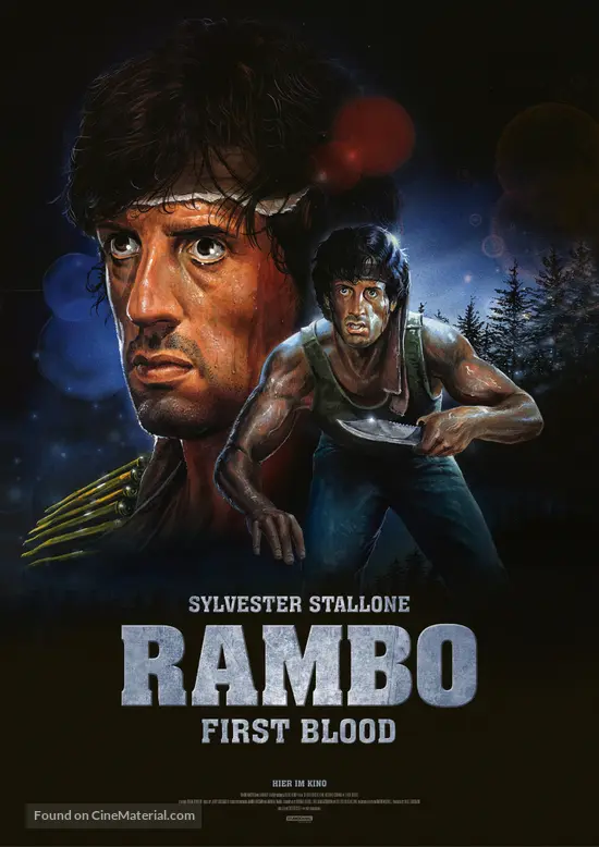 First Blood - German Movie Poster First Blood - German Movie Poster
