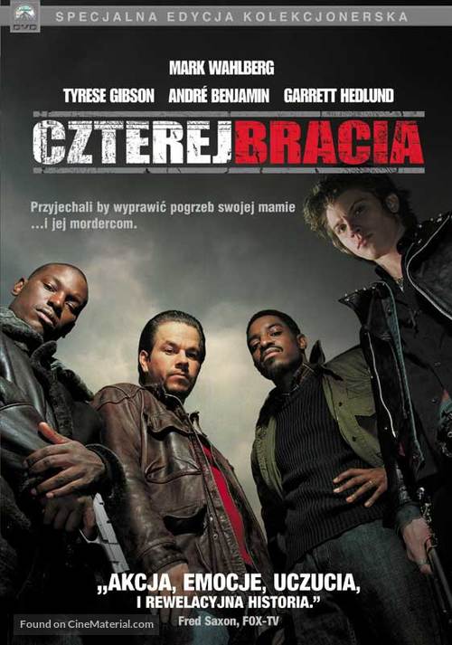 Four Brothers - Polish DVD movie cover