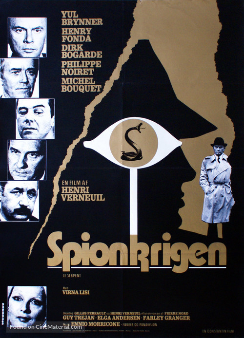 Le serpent - Danish Movie Poster