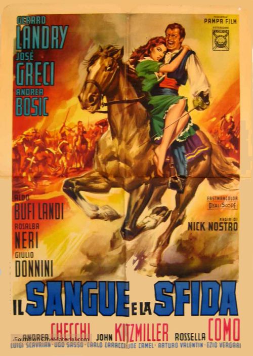 Il sangue e la sfida - Italian Movie Poster