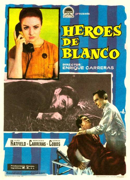 H&eacute;roes de blanco - Spanish Movie Poster