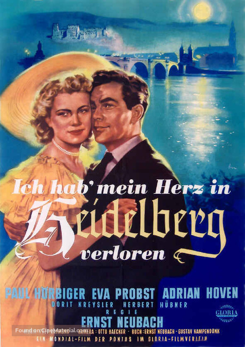 Ich hab&#039; mein Herz in Heidelberg verloren - German Movie Poster