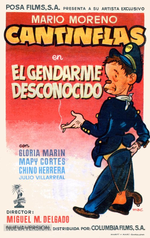 El gendarme desconocido - Spanish Movie Poster