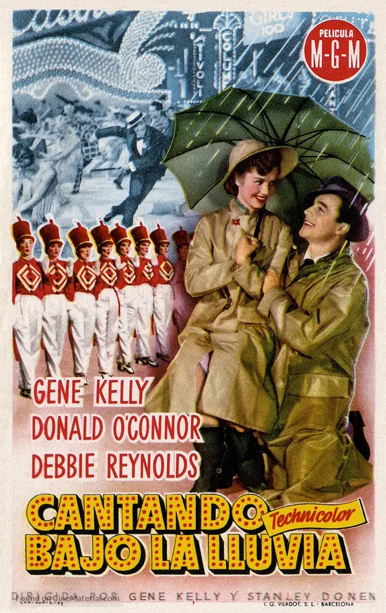 Singin&#039; in the Rain - Spanish Movie Poster