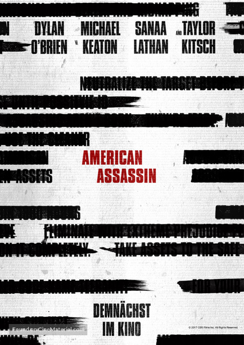 American Assassin - German Movie Poster