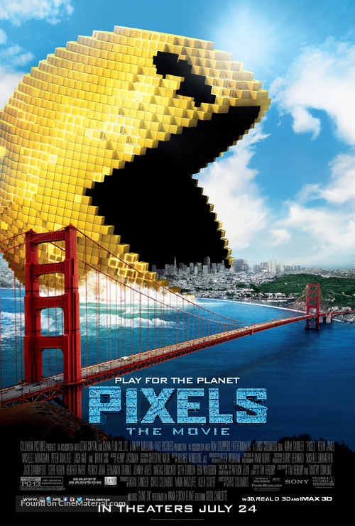 Pixels - Theatrical movie poster