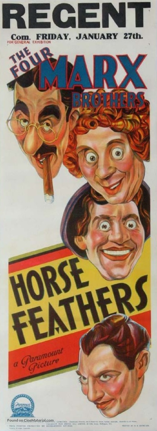Horse Feathers - Australian Movie Poster