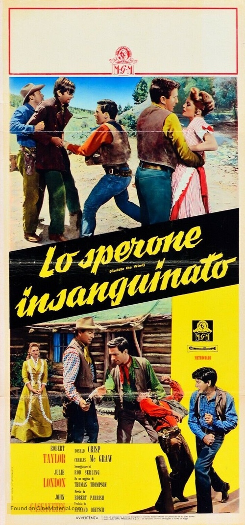 Saddle the Wind - Italian Movie Poster