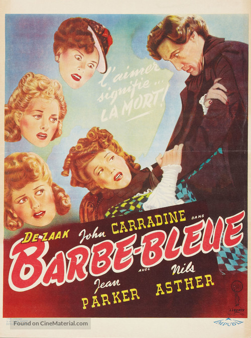 Bluebeard - Belgian Movie Poster