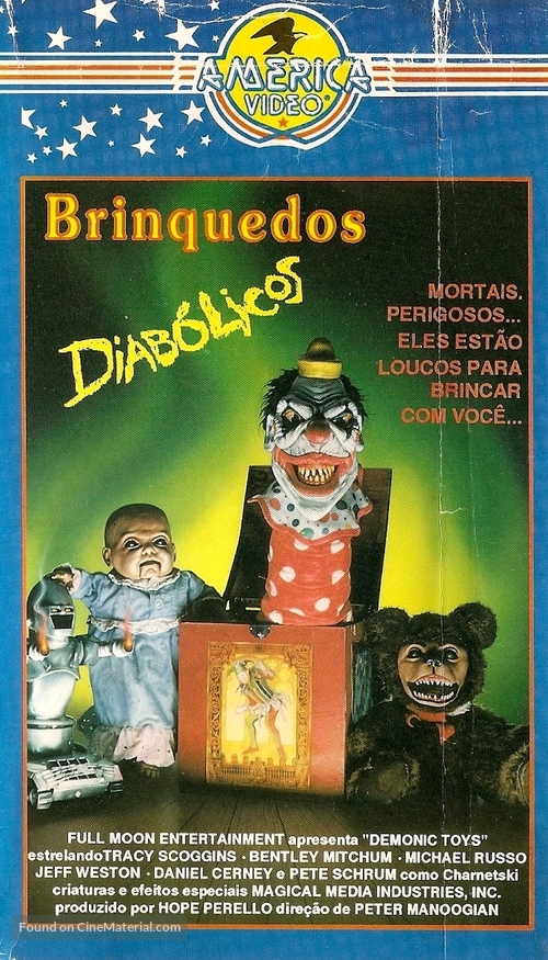 Demonic Toys - Brazilian VHS movie cover