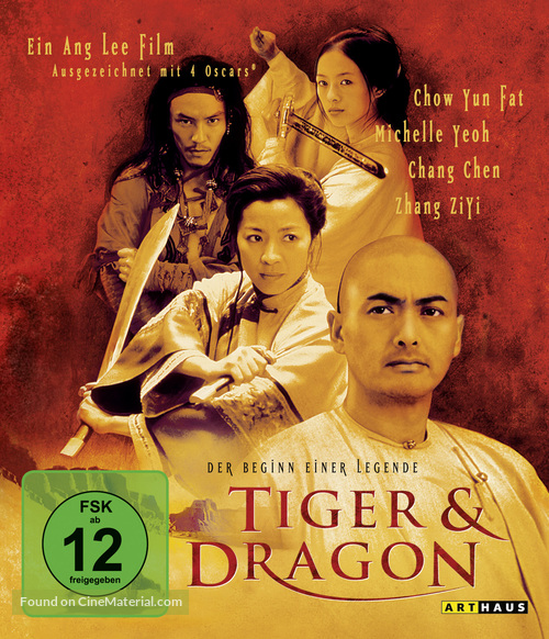 Wo hu cang long - German Blu-Ray movie cover