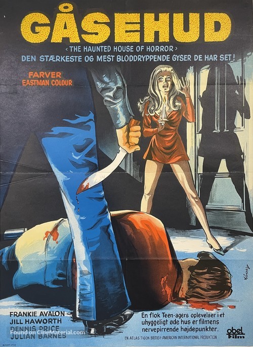 The Haunted House of Horror - Danish Movie Poster