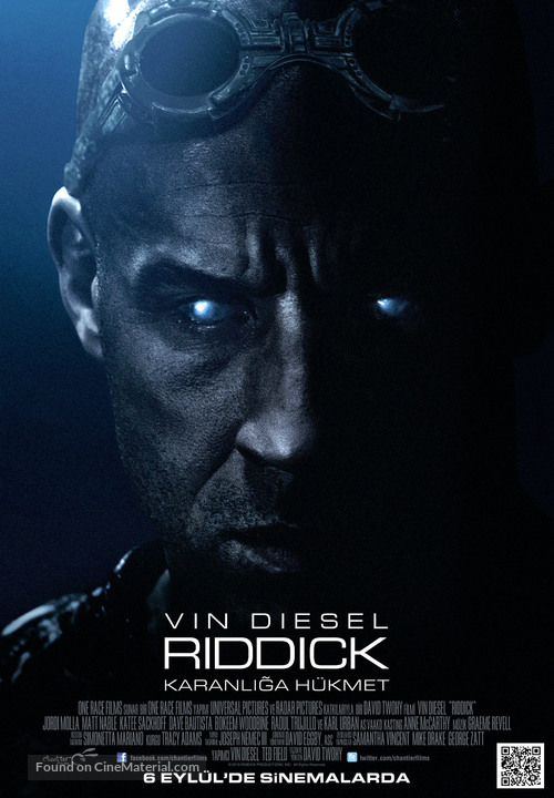 Riddick - Turkish Movie Poster