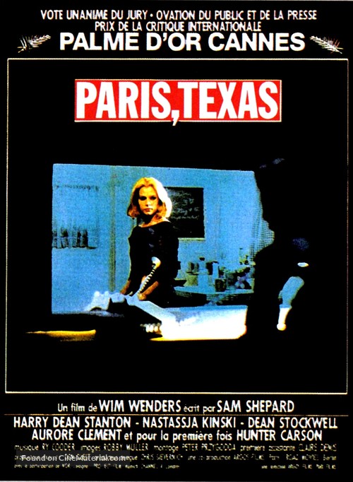 Paris, Texas - French Movie Poster