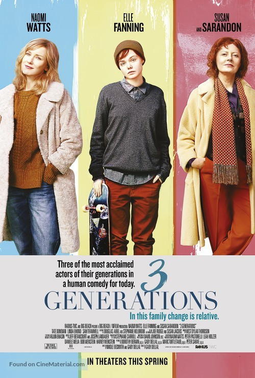 3 Generations - Movie Poster