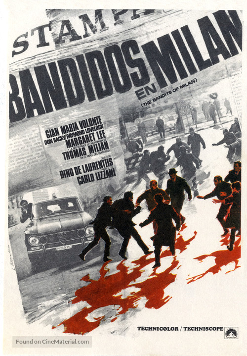 Banditi a Milano - Spanish Movie Poster