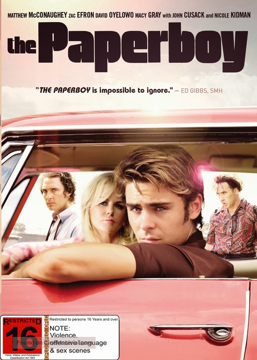 The Paperboy - New Zealand DVD movie cover