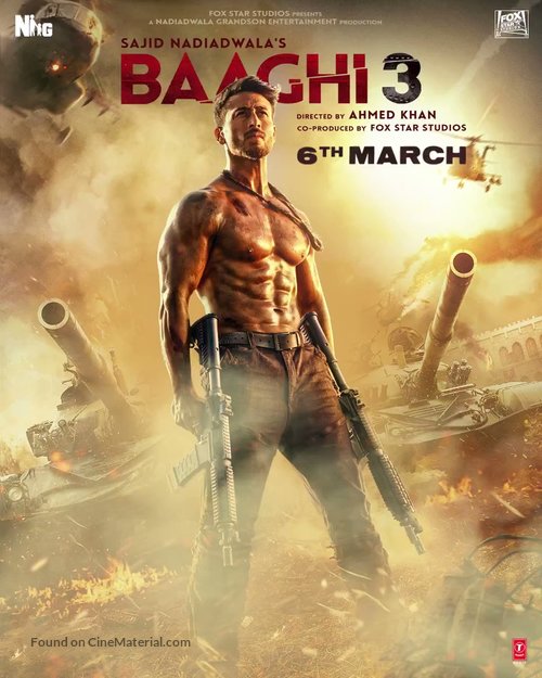 Baaghi 3 - Indian Movie Poster