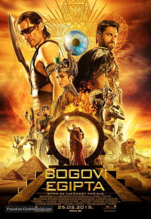 Gods of Egypt - Serbian Movie Poster
