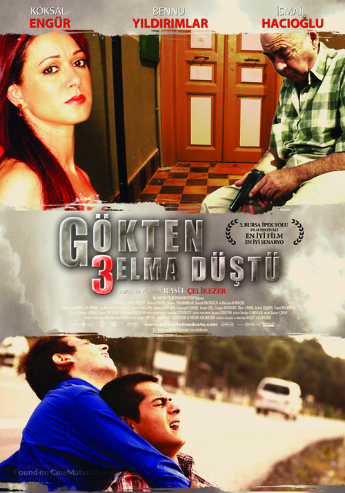 G&ouml;kten 3 elma d&uuml;st&uuml; - Turkish Movie Poster